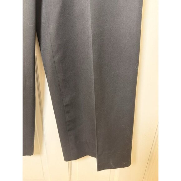 Salvatore Ferragamo Women’s High Waisted Fleece Wool Silk Pleated Dress Pants 10 - Picture 4 of 12